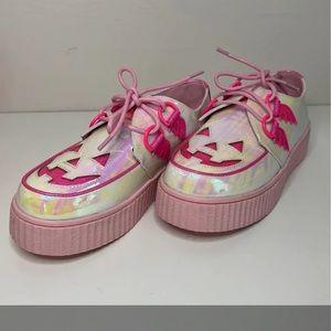 Holographic Pink Strange Cvlt Creepers Platforms